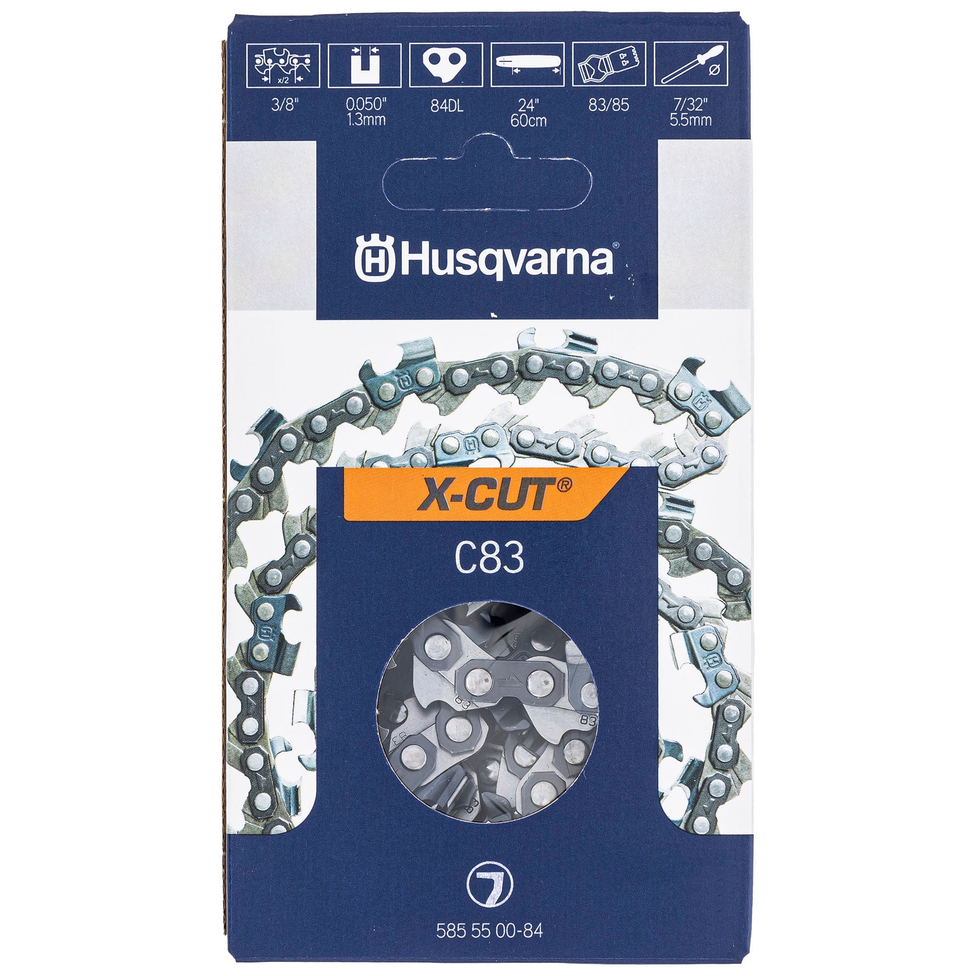 Husqvarna C83 Full Chisel X-CUT Chainsaw Chain (2-Pack) - Image 3